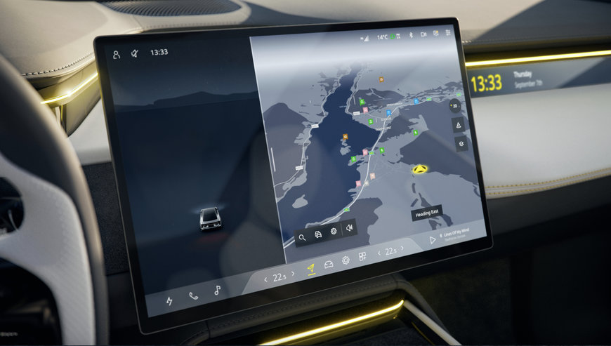 FULLY ELECTRIC LOTUS EMEYA NAVIGATES WITH PRECISE MAPPING AND ADVANCED EV SERVICES FROM HERE